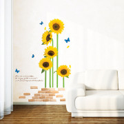 auringonkukkia seinätarra